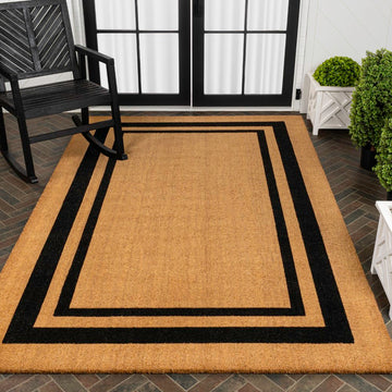 Blaire Modern Classic Double Border Area Rug